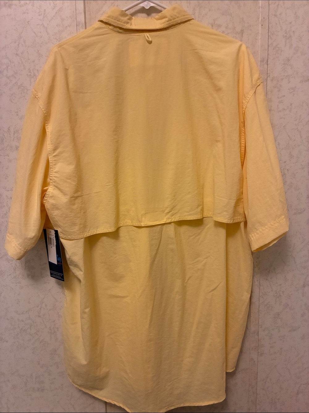 Bimini Bay Men’s Casual Short Sleeve Button-Down Shirt - Yellow - Picture 3 of 4